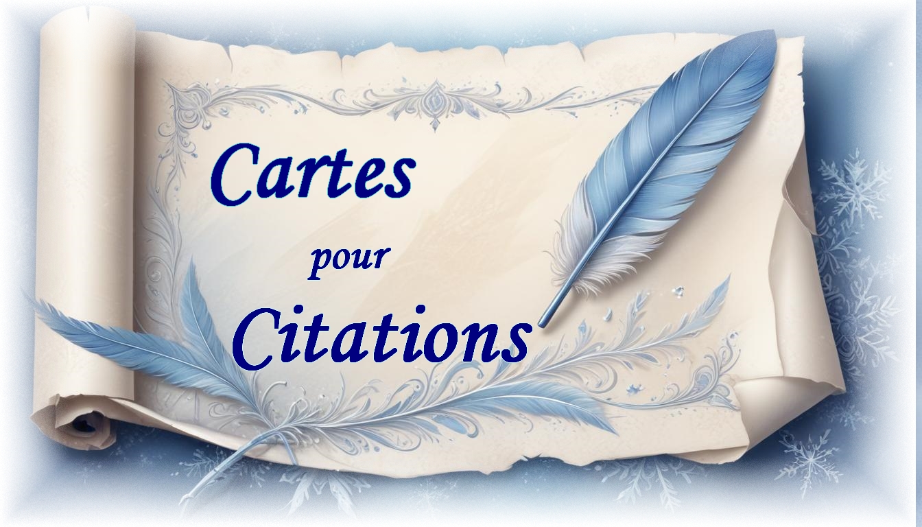 cartes pour citations parchemin et plume